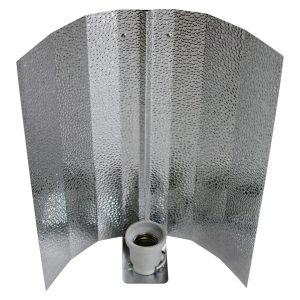 Hammerschlagreflektor 47cm x 40 cm, E40 Fassung