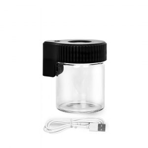 Glas mit Lupen Deckel & LED