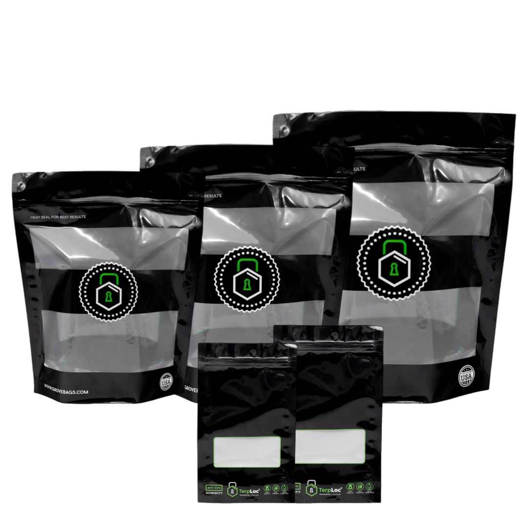 Grove Bags TerpLoc Beutel, mit Fenster, 15 - 500g